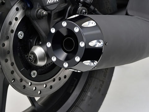 Megaphone Type Exhaust Black End for Rebel 250