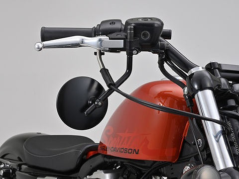 ハイビジミラー ラウンド for H-D ブラック 左右共用1ケ入り