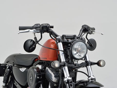 ハイビジミラー ラウンド for H-D ブラック 左右共用1ケ入り