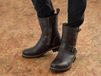 ヘンリービギンズ HBS-004 ダークブラウン 25.0cm エンジニアブーツ