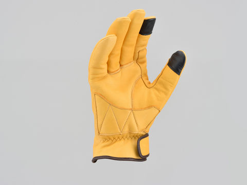 HenlyBegins HBG-057 Made in Japan Internal Stitch Winter Gloves Camel L Size