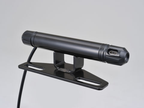 Multi-Bar USB Power Supply Type C Black 100mm Handlebar Post Clamp Short Low