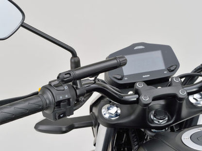マルチバーUSB電源 タイプC ブラック 100mm ミラークランプ ショート