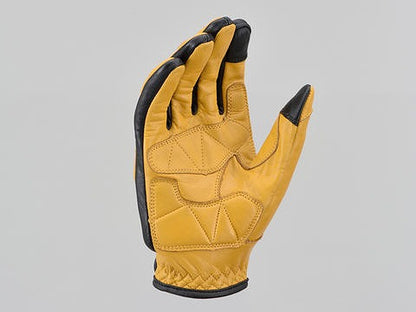 HBG-110 カウレザープロテクターグローブ メンズ用 男性用 イエロー XLサイズ 牛革