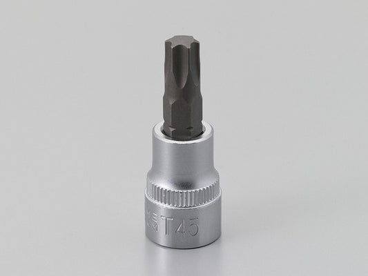 ヘクサロビュラ穴用ソケット トルクス T-45