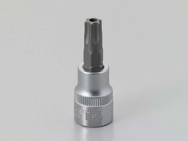 ヘクサロビュラ穴用ソケット ピン付きトルクス T-45H