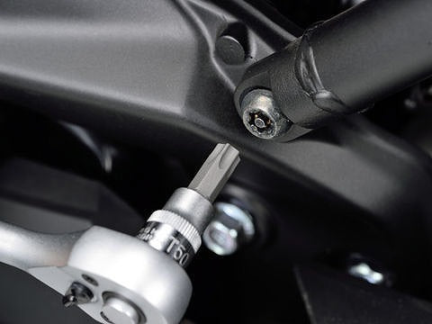 ヘクサロビュラ穴用ソケット ピン付きトルクス T-50H