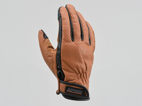 ヘンリービギンズ HBG-129 パンチングメッシュ スタンダード カウレザー グローブ ブラウン Sサイズ スタンダード