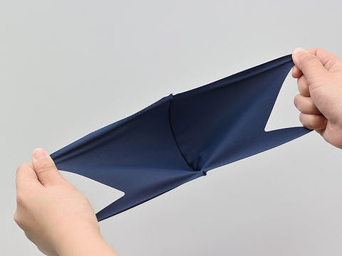 ヘンリービギンズ HBV-030 シームレスフレーム入りマスク ネイビー