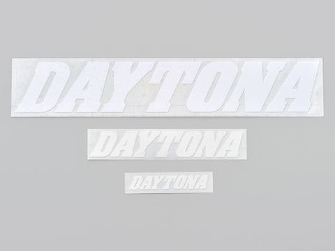 DAYTONA カットステッカー ホワイト 305mm×59mm 抜き文字