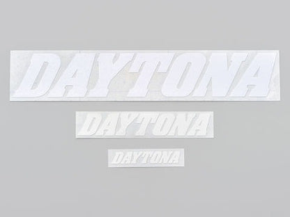 DAYTONA カットステッカー ホワイト 305mm×59mm 抜き文字