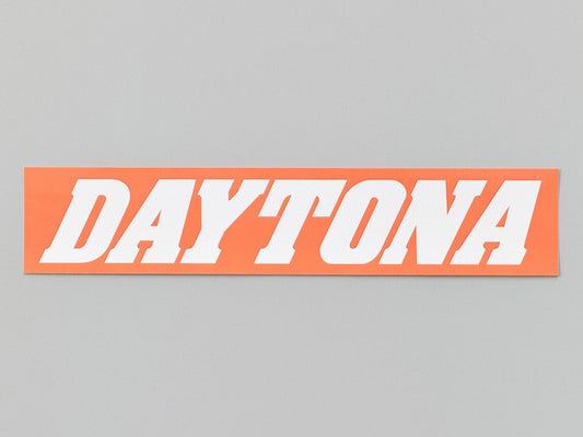 DAYTONA ステッカー オレンジ/白(文字) 250mm×50mm 角ステッカー