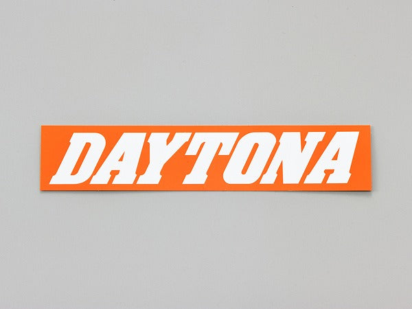 DAYTONA ステッカー オレンジ/白(文字) 150mm×30mm 角ステッカー