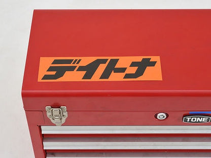 デイトナ ステッカー オレンジ/黒(文字) 225mm×60mm 角ステッカー