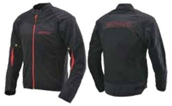 HBJ-058 スポーツメッシュジャケット ブラック/レッド Mサイズ