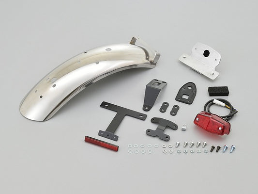 ステンレスショートフェンダー リアフェンダー ルーカステールランプ付き