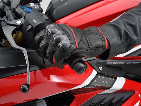 HBG-058 AW Sports Short Gloves - Short, Black/Red, M