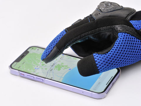 HBG-116 カーボンメッシュグローブ ブルー Mサイズ