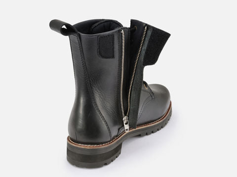 HBS-007 ミドルブーツ ブラック 24.5cm