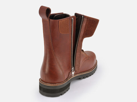 HBS-007 Mid Boots Brown 27.0cm