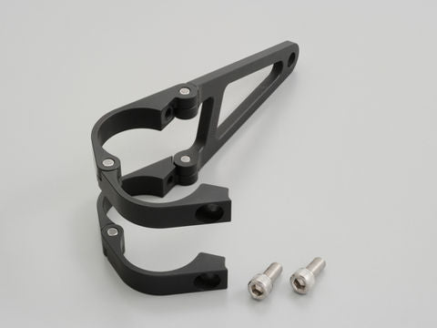 Aluminum Headlight Bracket Long Matte Black φ35