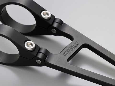 Aluminum Headlight Bracket Long Matte Black φ35