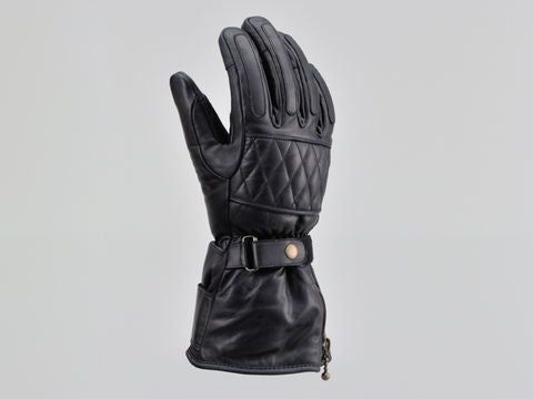 HBG-076 Cowhide Long Winter Gloves Black M Size