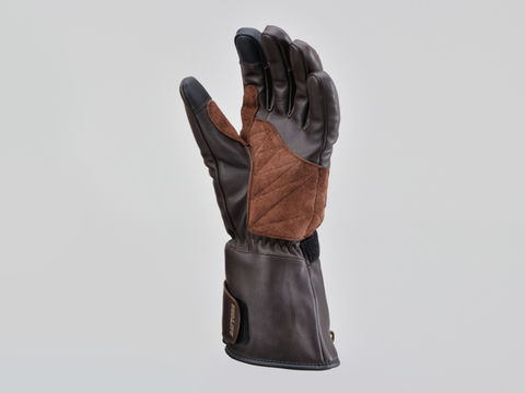 HBG-076 カウレザーロングウインターグローブ ブラウン Lサイズ