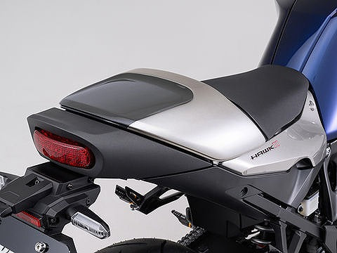 Single Seat Cowl, Black/Silver Metallic, HAWK11