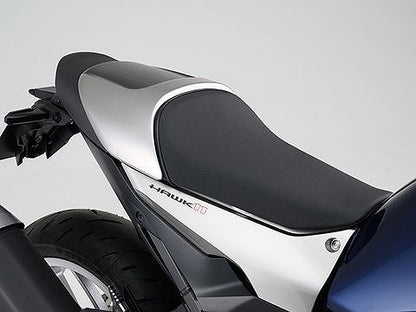 Single Seat Cowl, Black/Silver Metallic, HAWK11