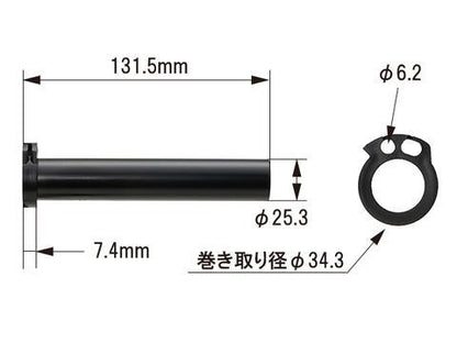 FLATスロットルスリーブ 黒 HONDA-1