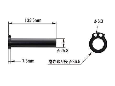 FLATスロットルスリーブ 黒 KAWASAKI-1