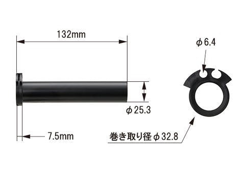 FLATスロットルスリーブ 黒 YAMAHA-2