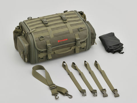 ヘンリービギンズ DH-763 ツーリングシートバッグベーシック グリーン Mサイズ 33～42L 2.9kg