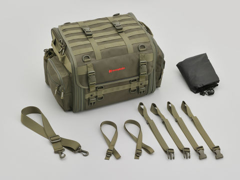 ヘンリービギンズ DH-764 ツーリングシートバッグベーシック グリーン Lサイズ 44～60L 3.3kg