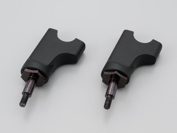Setback Risers Matte Black Rebel 1100