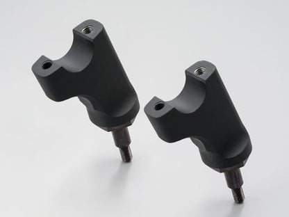 Setback Risers Matte Black Rebel 1100