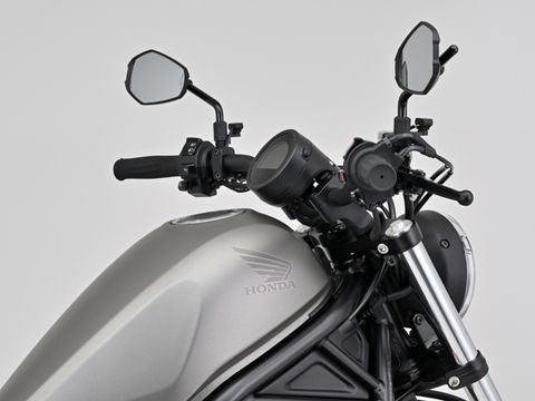 Setback Risers Matte Black Rebel 1100