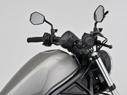 Setback Risers Matte Black Rebel 1100