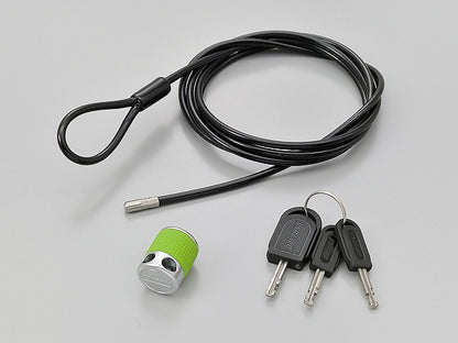 ストロンガーケーブルロック グリーン