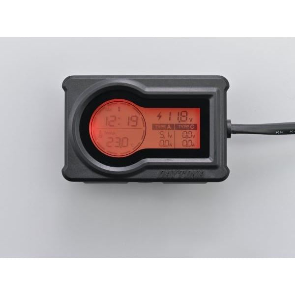 マルチメーター＆USB電源 Type-A+Type-C