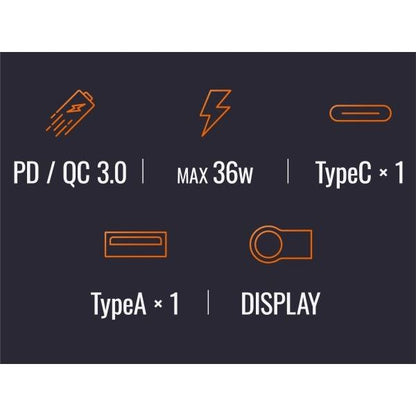 マルチメーター＆USB電源 Type-A+Type-C