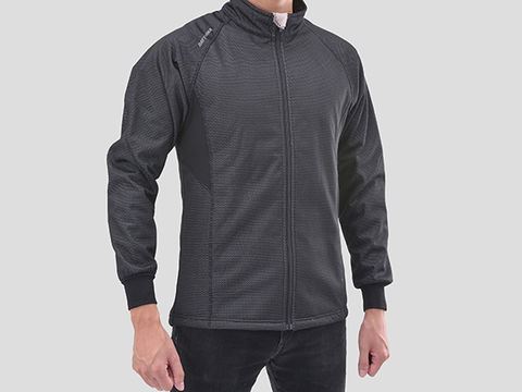 DI-007FA Full Zip Boa Lined Windproof Cold Weather Innerwear Black