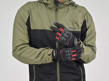 DG-002 フルメッシュプロテクターグローブ レッド M