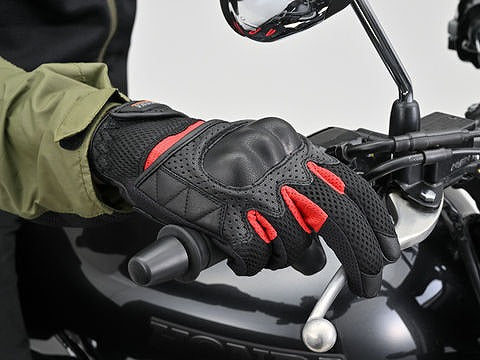 DG-002 フルメッシュプロテクターグローブ レッド M