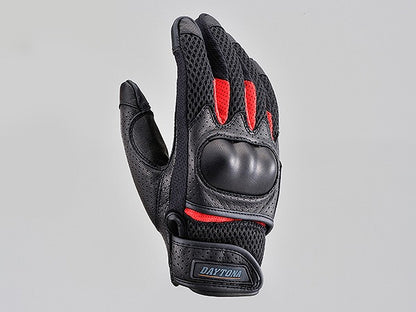 DG-002 フルメッシュプロテクターグローブ レッド L