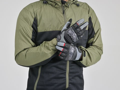 DG-003 カーボンメッシュグローブ グレー XL