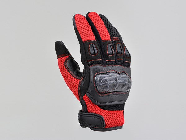 DG-003 カーボンメッシュグローブ レッド S