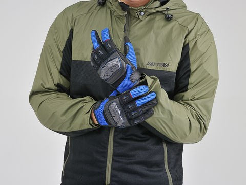 DG-003 カーボンメッシュグローブ ブルー S