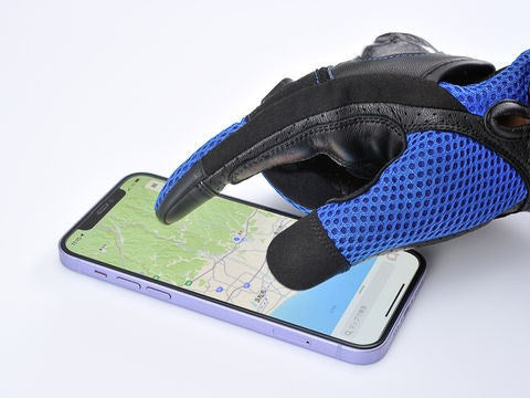 DG-003 カーボンメッシュグローブ ブルー L